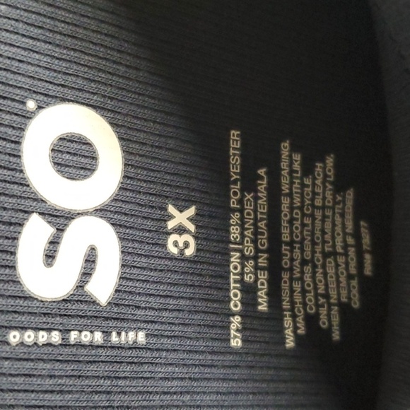 SO top women's size 3X blue high neck tank top - Picture 4 of 7